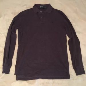 Men's Long Sleeve Ralph Lauren Polo SMALL (Purple)